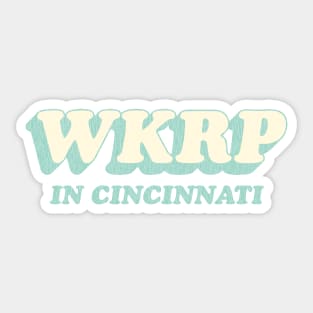 WKRP in Cincinnati Vintage Mint Green Sticker